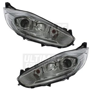 Ford Fiesta Headlights Mk7 ST Hatchback 2012-2018 LED DRL Headlamps 1 Pair - Picture 1 of 12