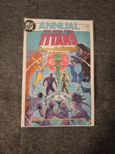 DC Comics The New Teen Titans Annual #1 1985 Comic Book Collector Bagged Boarded - Picture 1 of 4