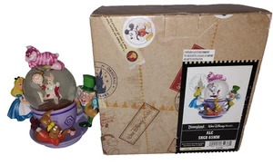 Exklusive Disney Parks Alice im Wunderland drehende Glitzer Schneekugel mit Box - Bild 1 von 5