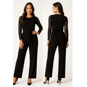 Mono Michael Kors para mujer de encaje manga larga negro XL - Imagen 1 de 3