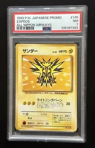 PSA 7 Zapdos ANA All Nippon Airways Promo 145 Pokemon Card Japanese 1999 - Picture 1 of 20