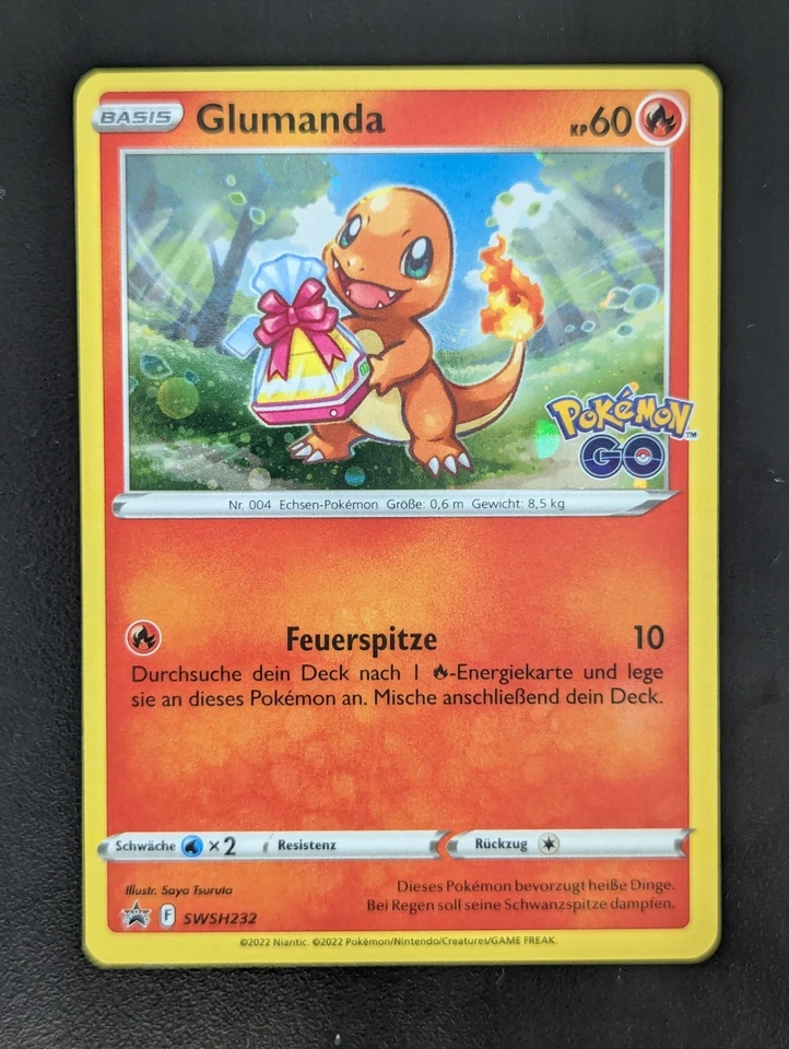 Pokemon Glumanda HOLO Deutsch SWSH232 Black Star Promo Near Mint DE - Bild 1 von 1
