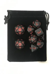 mtg spindown dice Spider-Man set w polyhedral dice set -red black Magic - Picture 1 of 2