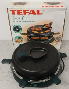 Plato caliente Tefal Tour De Fete Gourmet/Raclette Grill en muy buena condición - Imagen 1 de 4