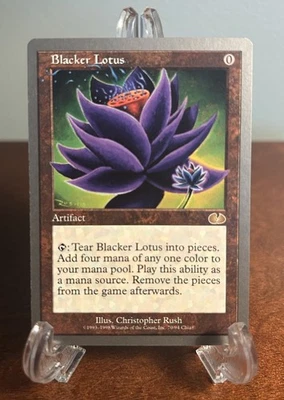Blacker Lotus MTG Unglued # MTG Magic The Gathering LP Rare Christopher Rush - Image 1 of 2