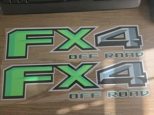 2pc FX4 Off Road UV DTF Raised DECAL STICKER For Trucks Custom Color 4WD - Picture 1 of 5