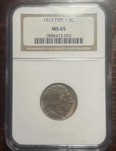 1913 Type 1 Buffalo Nickel - NGC MS65 - Picture 1 of 2