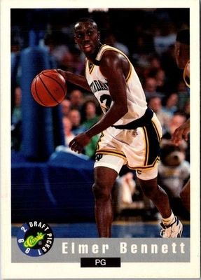 1992 Classic Draft Elmer Bennett #74 Notre Dame Fighting Irish Basketball Card - Image 1 of 2