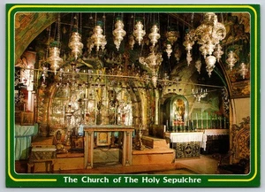 Grabeskirche, Jerusalem 6,75" x 4,75" Postkarte - Bild 1 von 2