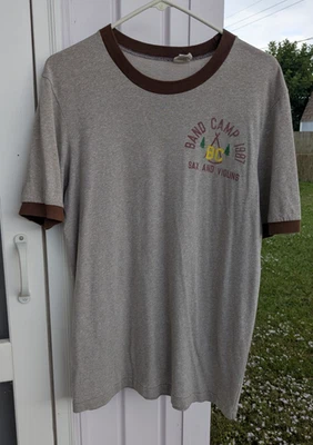 Camiseta De Colección Abercrombie & Fitch Band Campamento Saxo y Violines Timbre Talla XL Hecha en EE. UU. Foto 1 de 4