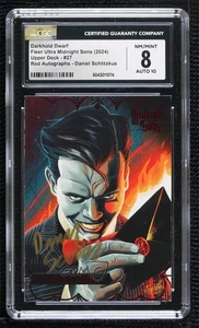 2023 Fleer Ultra Midnight Sons Red Darkhold Dwarf by Daniel Schlitzkus Auto 0fr5 - Picture 1 of 3