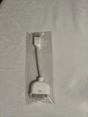 Genuine Apple Mini-DVI To VGA Adapter for Apple Mac Monitor M9320G/A New! - Image 1 of 2