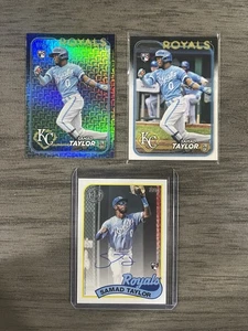 (3) Samad Taylor RC Lot 2024 Topps Series 1/1989 Topps/Holiday #32/#89BA-ST AU - Picture 1 of 4