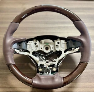 No Inflator Lexus Rx Gs Lx Genuine Wood Combination Steering Wheel Heathered - Picture 1 of 9