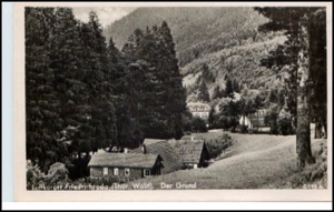 FRIEDRICHRODA Thüringen DDR 1952 Grund Häuser Partie alte Postkarte - Picture 1 of 1