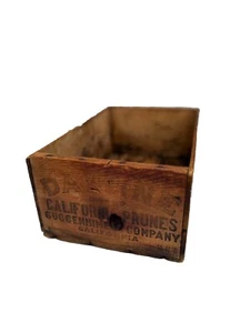 Vintage Wood Prune Crate / Fruit California Hanging - Picture 1 of 6