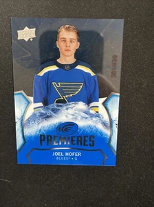21-22 UD ICE Hockey Update 20/21 Rookie Premiers 167 Joel Hofer /499 - Picture 1 of 2