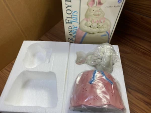 NEW Vtg FITZ & FLOYD Mother Bunny Rabbit Holding 5 Babies Cookie Jar Easter 11" - Picture 1 of 11