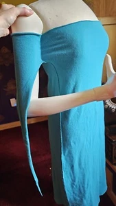 vintage ISSEY MIYAKE Apoc Knit blue multi wear dress skirt - Picture 1 of 8