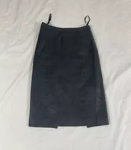 Kookai Women Black Leather Skirt Size 34 - Picture 1 of 9