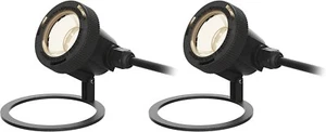 LED Pond Light Low Voltage 135 Lumen Underwater Lights 2 Pack Waterfall Pool - Picture 1 of 9