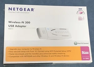 NETGEAR WiFi NEW N-300 Wireless USB Adapter 2.4 GHz WNA111-1VCNAS (MSRP = $40) - Afbeelding 1 van 12