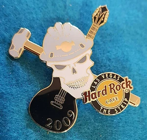 LAS VEGAS THE STRIP CONSTRUCTION WORKER CALAVERA GUITARRA MARTILLO Hard Rock Café PIN - Imagen 1 de 1