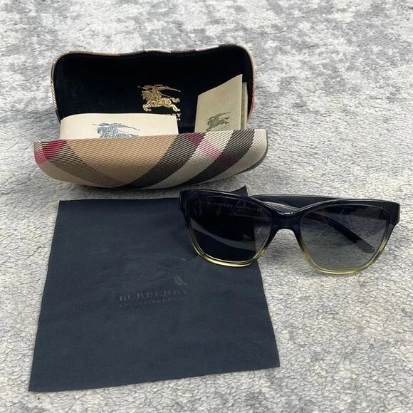 Burberry Ombre Gradient Oversized Butterfly Sunglasses with Case - Image 1 of 4