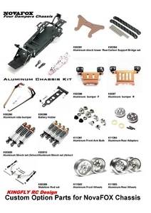 Kingfly Aluminum option parts for TAMIYA 1/10 Buggy Nova Fox - Picture 1 of 49