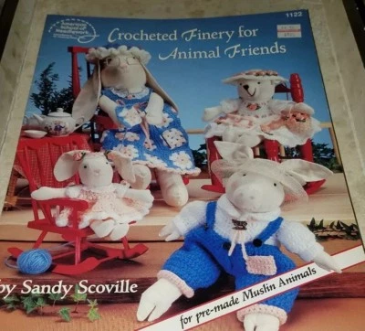 AR14 AMERICAN SCHOOL OF NEEDLEWORK 1992, CROCHETED FINERY FOR ANIMAL FRIENDS - Image 1 of 2