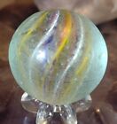 1.24"- RARE HTF ANTIQUE GERMAN MARBLES- PINK,BLUE,YELLOW++ DIVIDED CORE-PLAYED