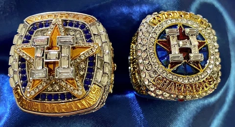 2017 & 2022 Houston Astros World Series Ring Set JOSE ALTUVE Replica Sz 11 Cover
