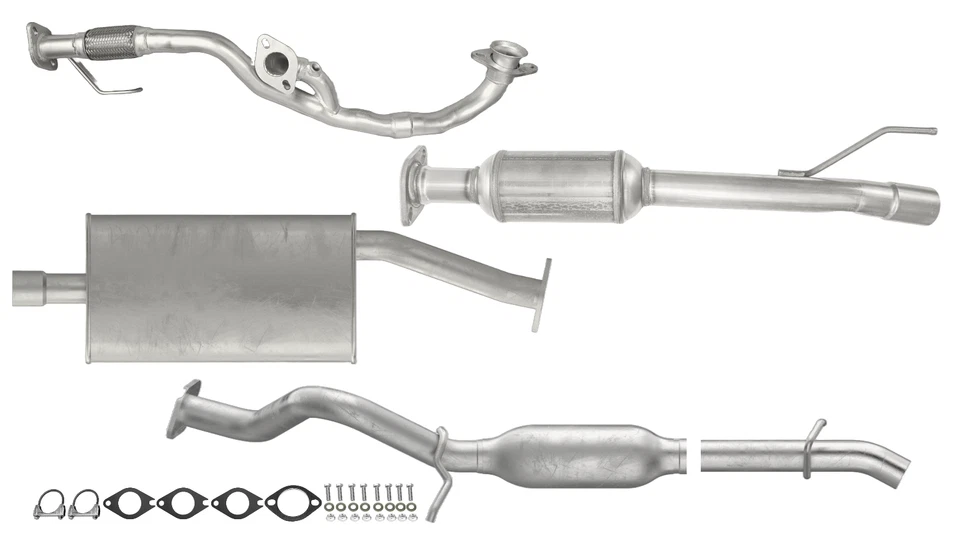 Fits: 2005 2006 2007 Ford Escape 3.0L Flex Pipe, Cat, Resonator and Muffler - Image 1 of 4