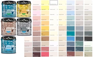 Crown Emulsion Paint Matt or Silk All Colours 2.5L - Picture 1 of 1,144