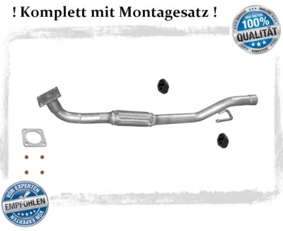 Hosenrohr VW Polo 9N 1.4 Abgasrohr 55/74KW Abgasrohr Flexrohr + Montagesatz  - Bild 1 von 3