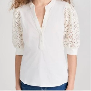 Veronica Beard Coralee Top Off White L - Bild 1 von 7