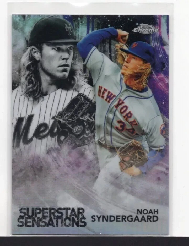 NOAH SYNDERGAARD : 2018 - TOPPS CHROME SUPERSTAR SENSATIONS - CARD  No # SS-14 - Image 1 of 2