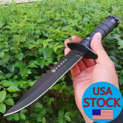 Tactical Fixed Blade Knife Survival Rescue Hunting Knives Hunting Combat Tools  - Image 1 of 4