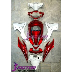 Fairing Honda WAVE 110i NEW Red Glass 2K Pearl White Plastic ABS With Stickers - Picture 1 of 2