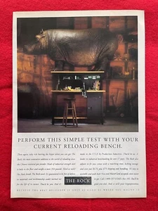 Vintage 1993 The Rock Reloading Bench Print Ad Firearms Ammunition Station Ad - Picture 1 of 7
