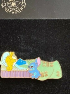 Disney DisneyShopping.com Be my Valentine Stitch Aurora Dornröschen Pin  - Bild 1 von 2