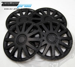 Hubcap 16" Inch Wheel Rim Skin Cover 4pcs Set Matte Black -Style 610 16 Inches- - Picture 1 of 4