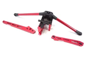 Juego de soportes de chasis central de aluminio rojo Arrma Kraton EXB 6s montaje de motor delantero trasero - Imagen 1 de 7