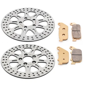 11.5" Front Rear Brake Rotors Pads Sportster XL883N XL1200C XL1200N Forty Eight - Picture 1 of 11