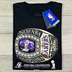 FANATICS LOS ANGELES LAKERS 2020 CHAMPIONSHIP RING T-SHIRT L LeBron NBA Finals - Picture 1 of 2