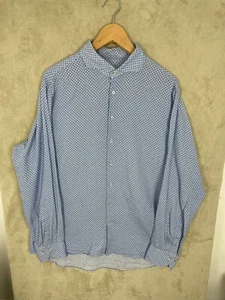 Men's Stenstroms Fitted Body Twofold Super Cotton Long Sleeve Shirt Size 17 43 - Bild 1 von 7