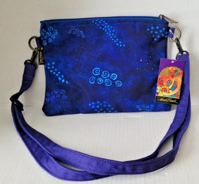Laurel Burch Blue Small Crossbody Bag Pouch - Image 1 of 4