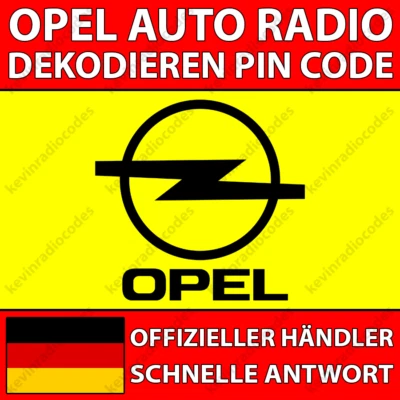 ✅OPEL RADIO DEKODIEREN PIN CODE TOUCH & CONNECT ANTARA CORSA INSIGNIA VIVARO✅ - Bild 1 von 3