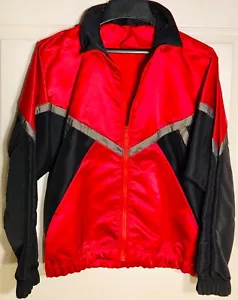GK Elite WARM UP JACKET MENS SMALL IRIDESCENT RED BLACK NYLON Sz AS WAS $74.95! - Picture 1 of 6