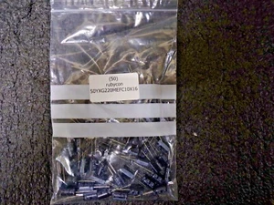 50pcs-- 220uf 50v Radial Electrolytic Capacitor 50v220uf Rubycon YXG JAPAN (JN) - Picture 1 of 3